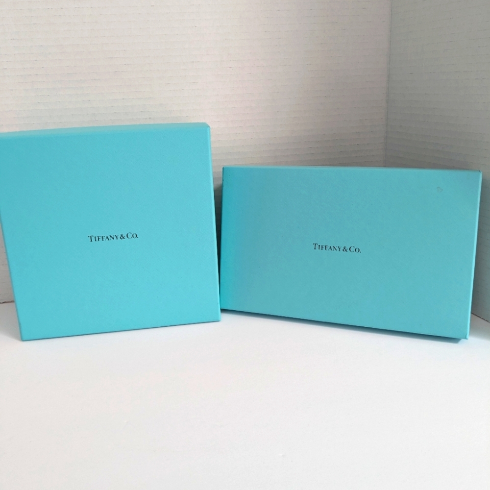 Tiffany & Co. Authentic empty Gift Boxes 7.5"X7.5"X3" & 9"X5.5X2"
